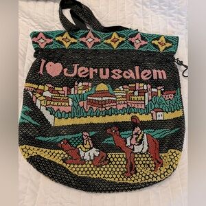 Beaded Purse I Love Jerusalem